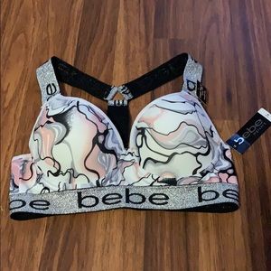 BEBE CAGE BACK SPORTS BRA